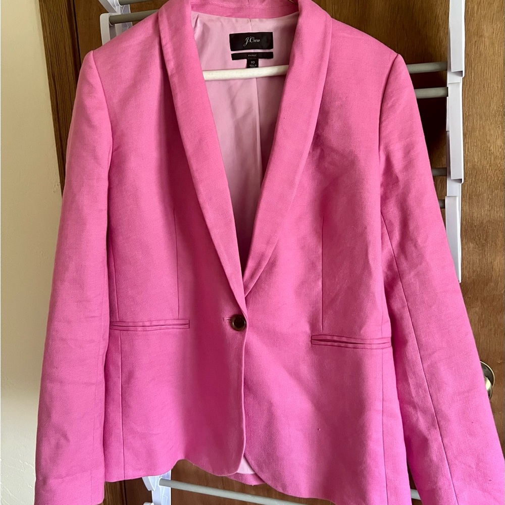 J. Crew Pink Parke Blazer